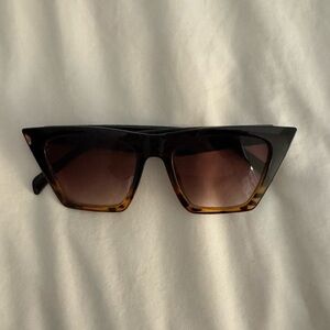 Amazon Black and Brown Cat-Eye Sunglasses